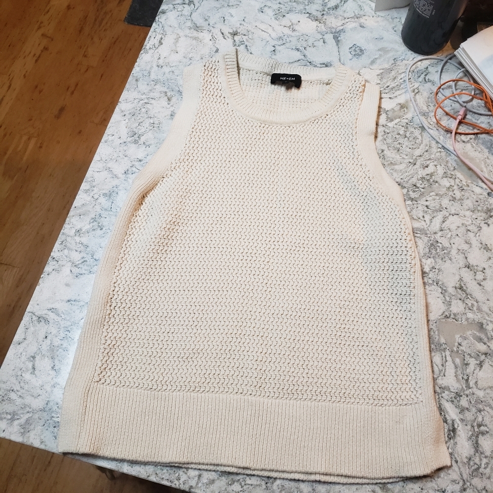 Cream Sweater Vest